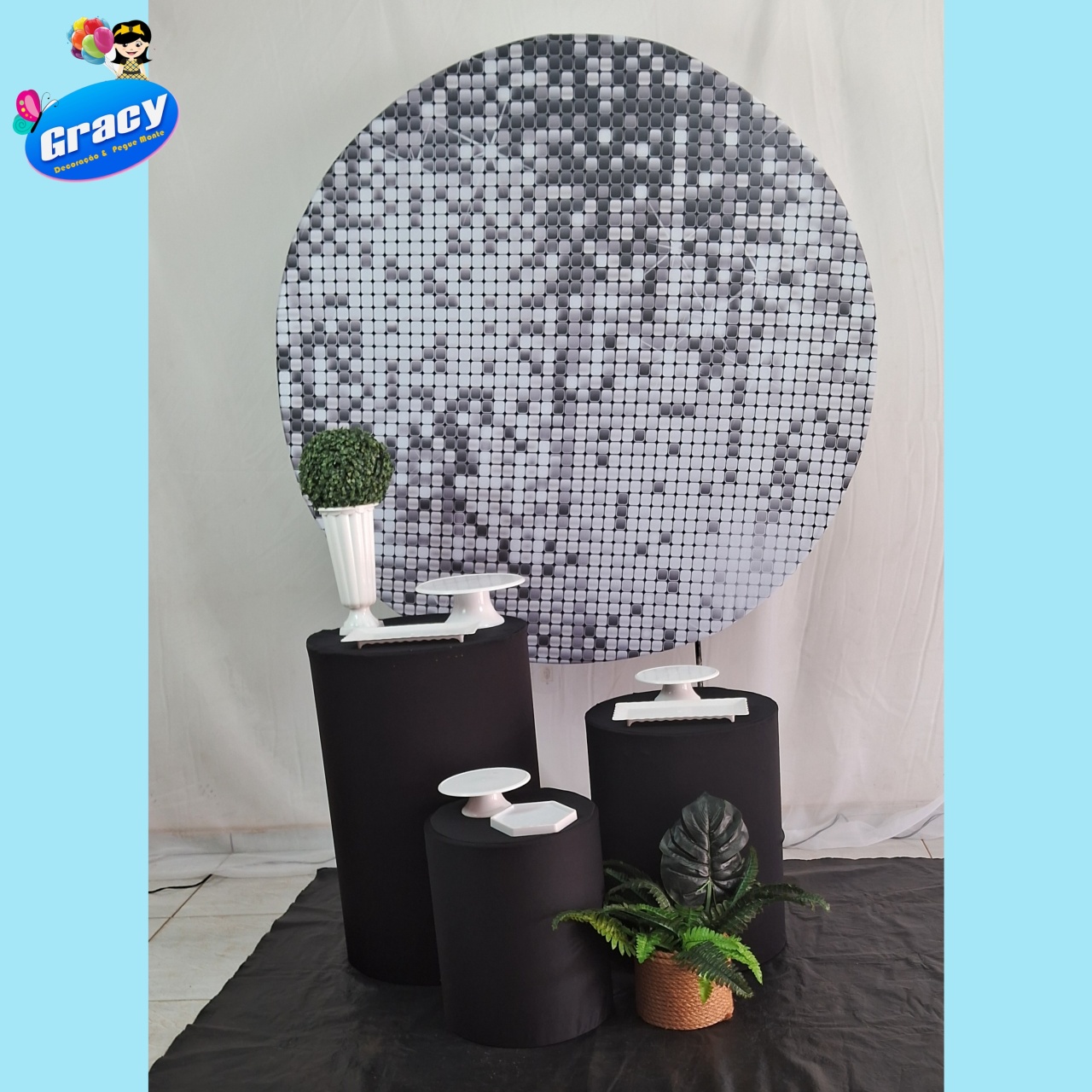 Neutro Preto C/ Branco Prata - gracypeguemonte