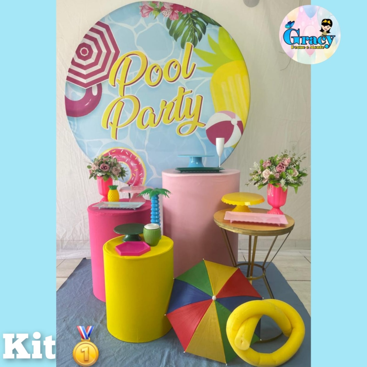 Pool Party Menina Ouro - gracypeguemonte