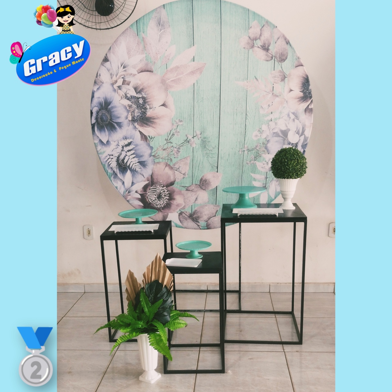 Kit Floral Azul Claro 3 - gracypeguemonte