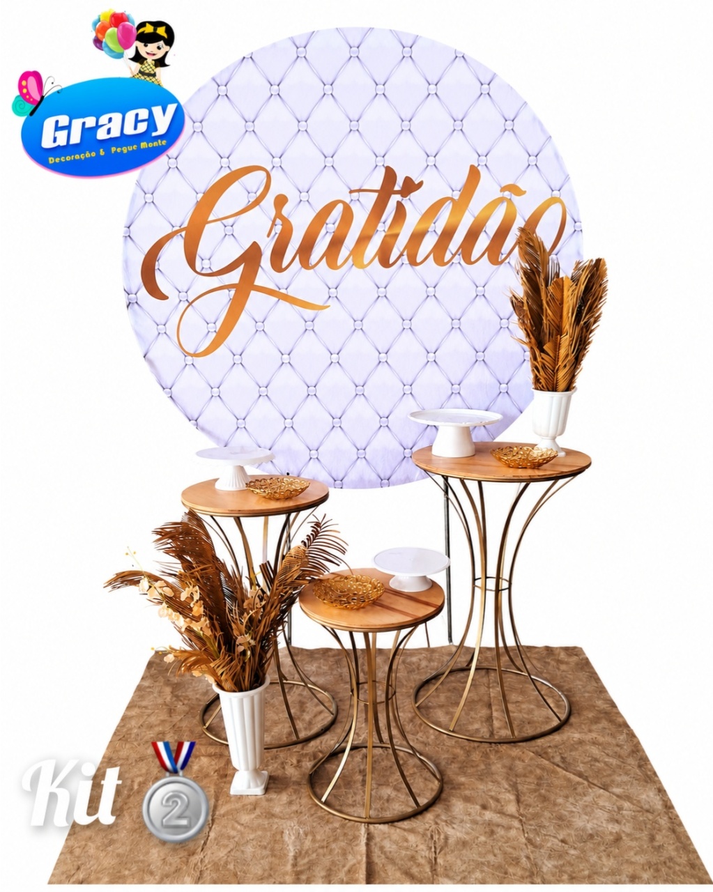 Gratidao Branco Prata - gracypeguemonte