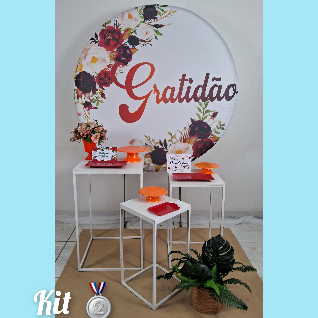 Gratidão Vermelho Prata 2 - gracypeguemonte