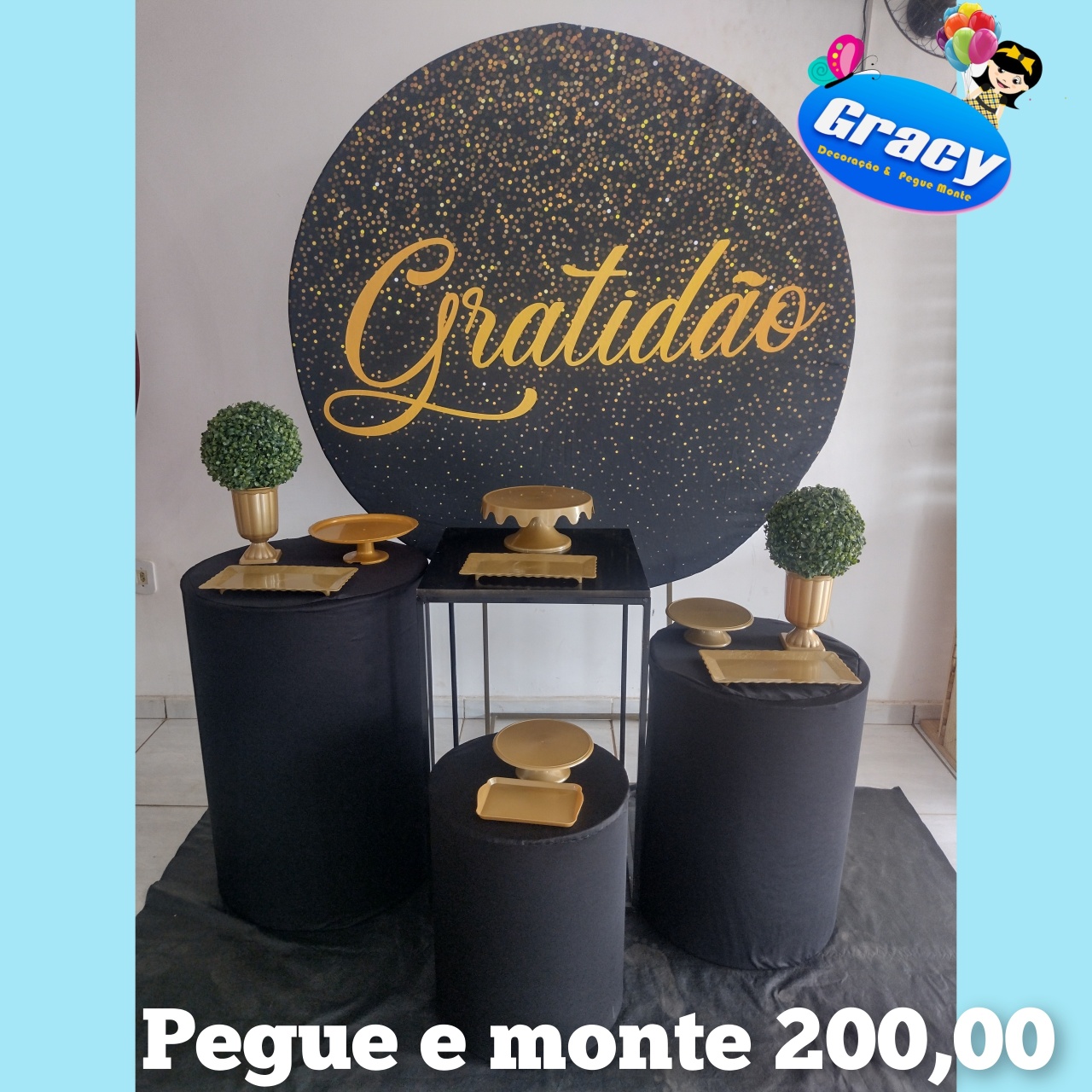 Gratidao Preto Ouro - gracypeguemonte