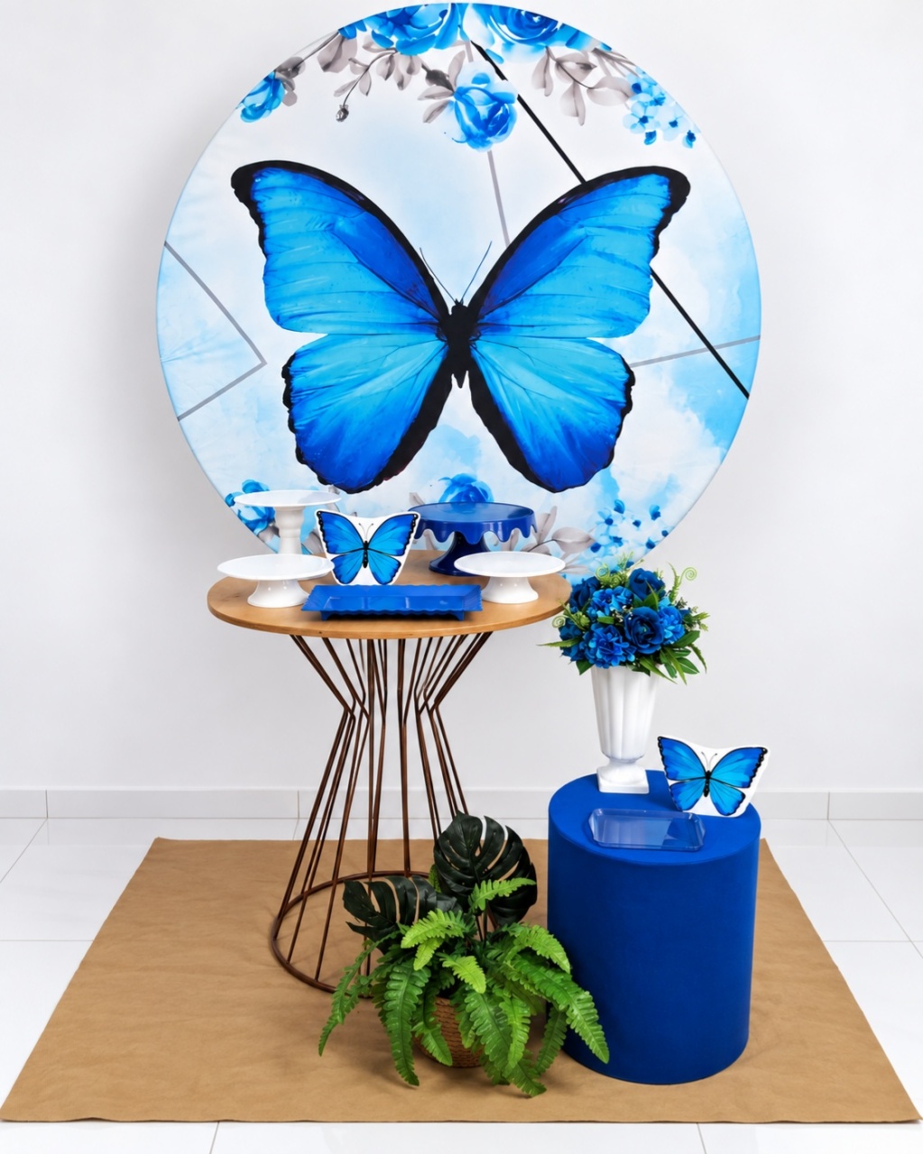Borboleta 2 Azul   - gracypeguemonte