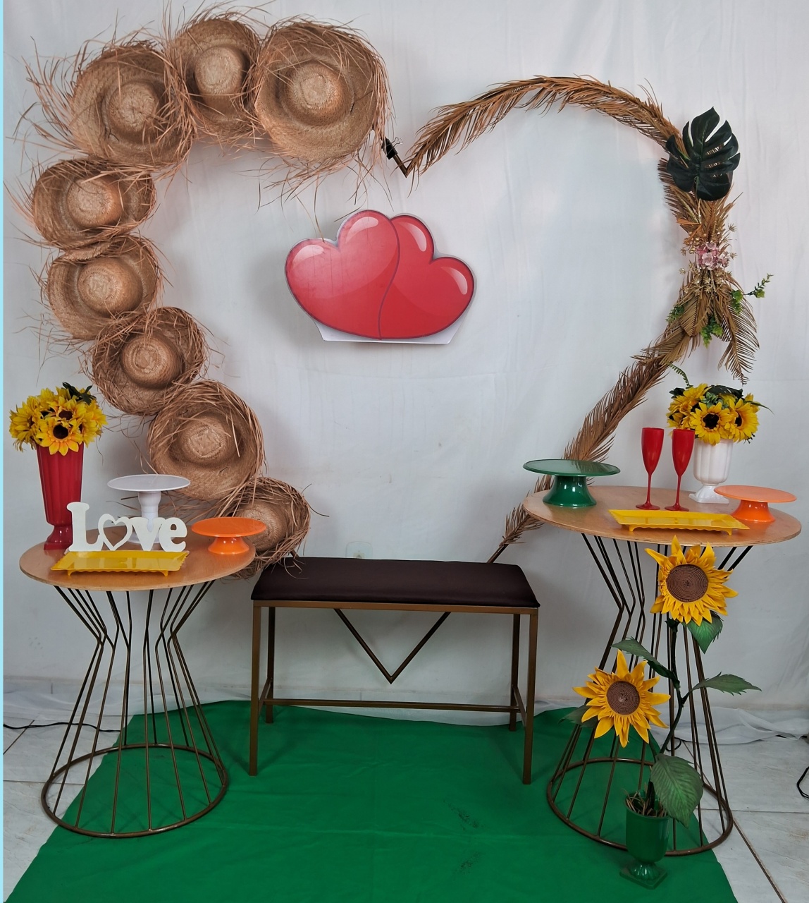 Arraial Coração de Chapeu  Romantico - gracypeguemonte