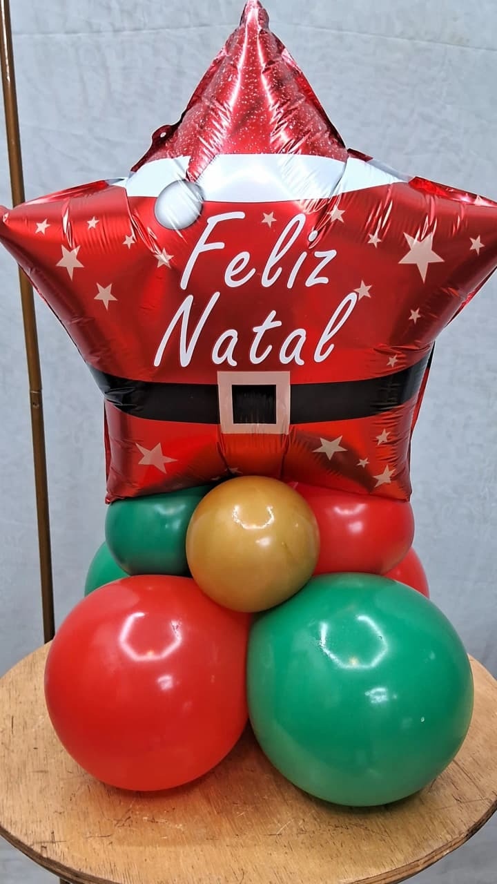 Balão Estrela Natal - gracypeguemonte