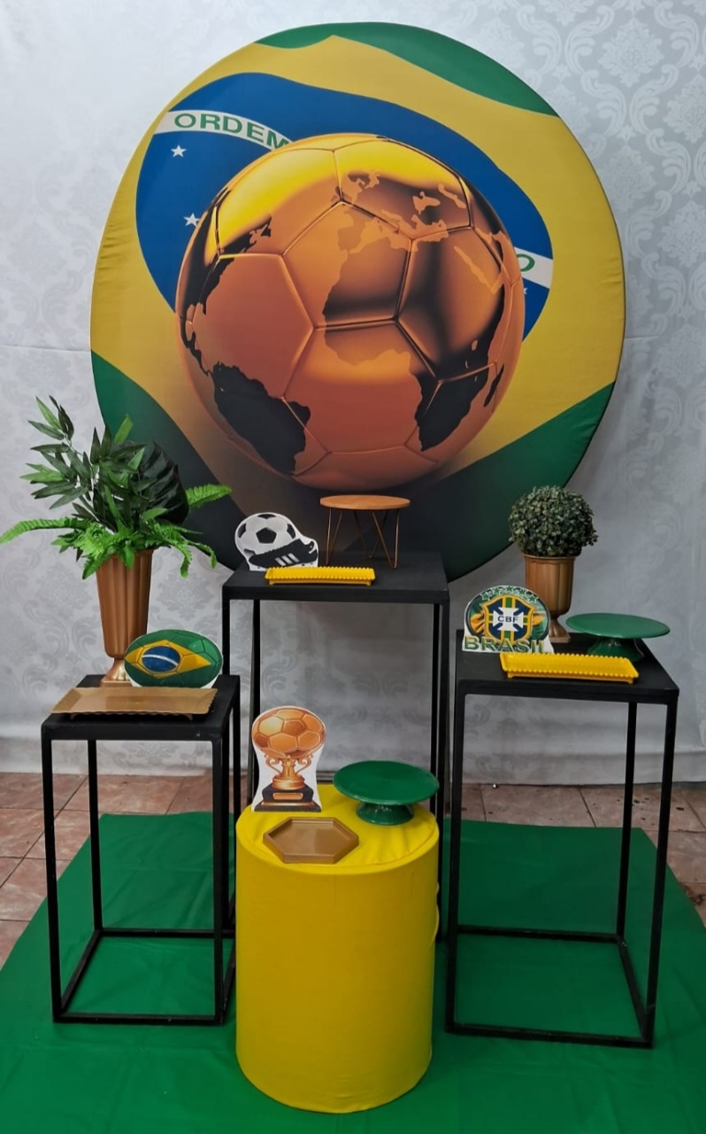 Futebol Copa Do Mundo/Bola Dourada Kit 2 - gracypeguemonte