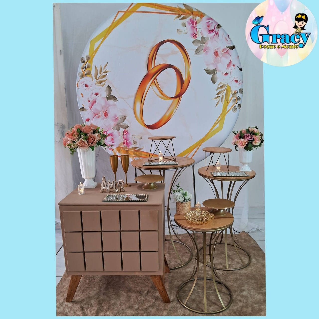Casamento Aliança Dourada  - gracypeguemonte