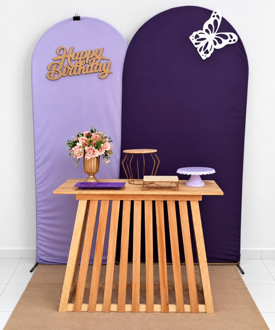 Happy / Roxo Com Lilas 2/ Borboleta - gracypeguemonte