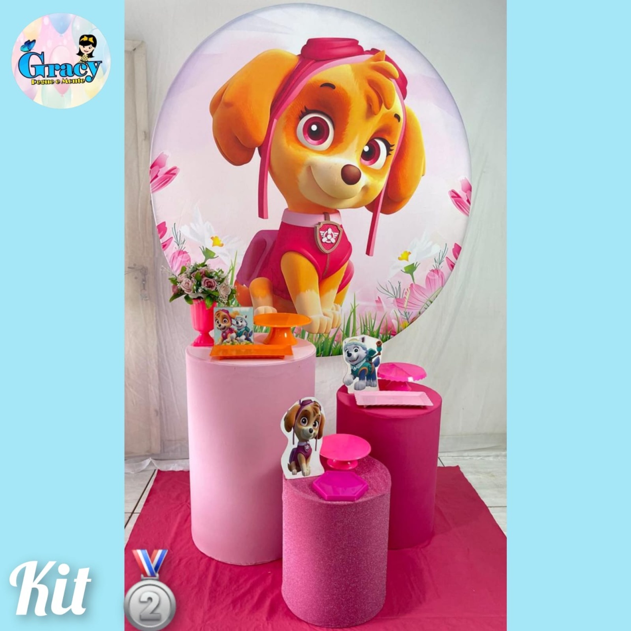 Skye Patrulha Canina  Prata - gracypeguemonte