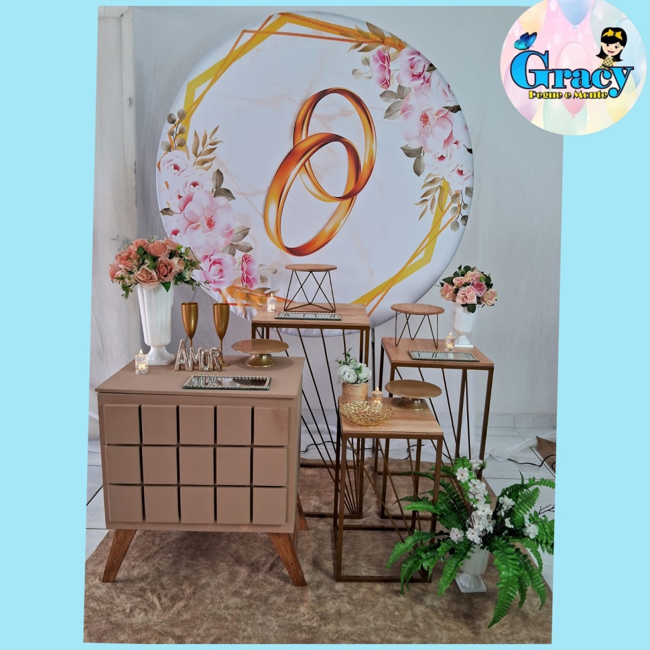 Casamento Aliança Dourada 2 - gracypeguemonte