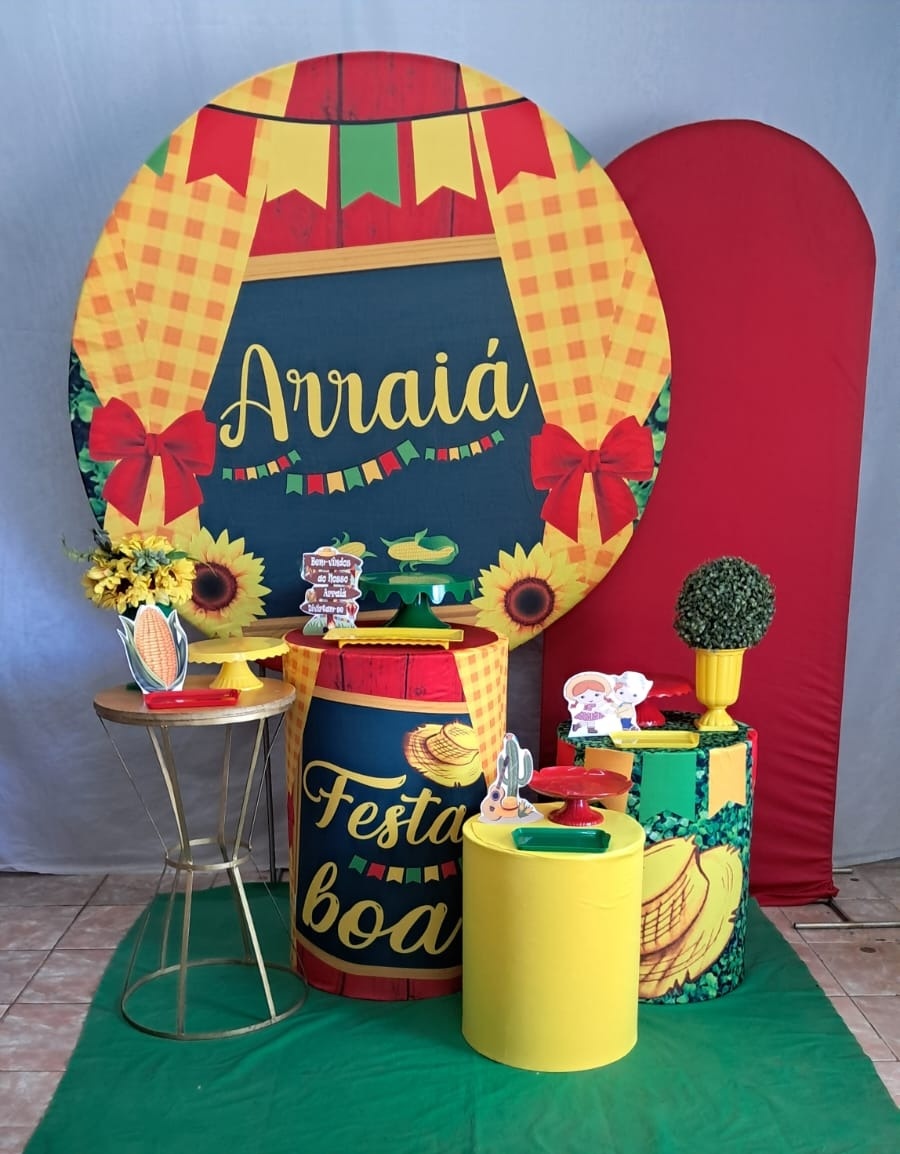 Arraial Cortina Girassol Diamante - gracypeguemonte