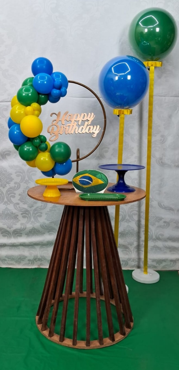 Copa / Festa Na Mesa/ Balao Verde E Azul 2 - gracypeguemonte
