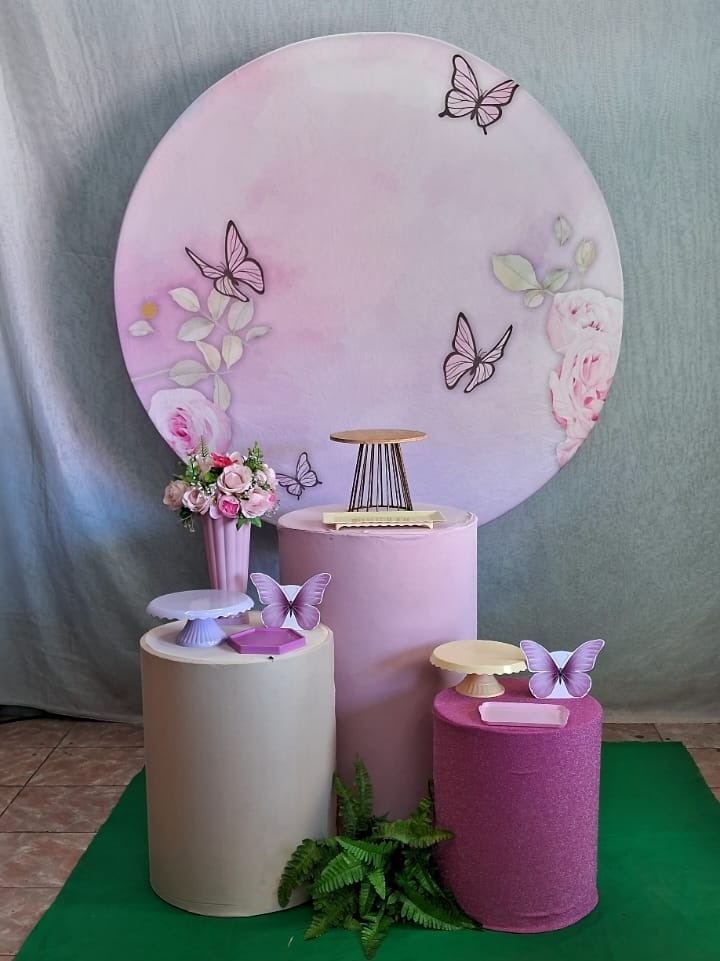 Borboleta Rosa Prata - gracypeguemonte