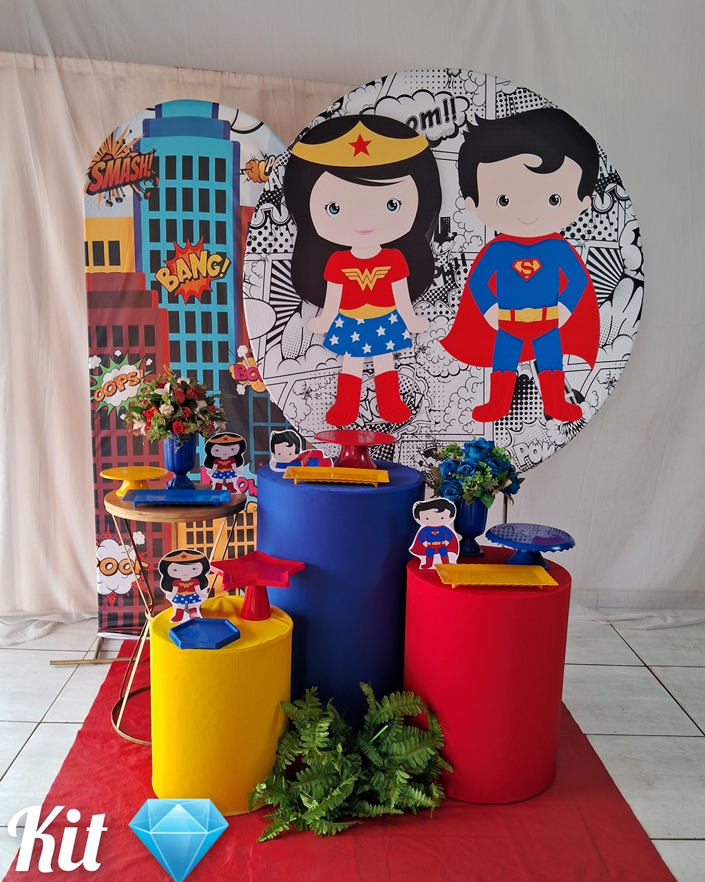Mulher Maravilha E Supermen Diamante - gracypeguemonte