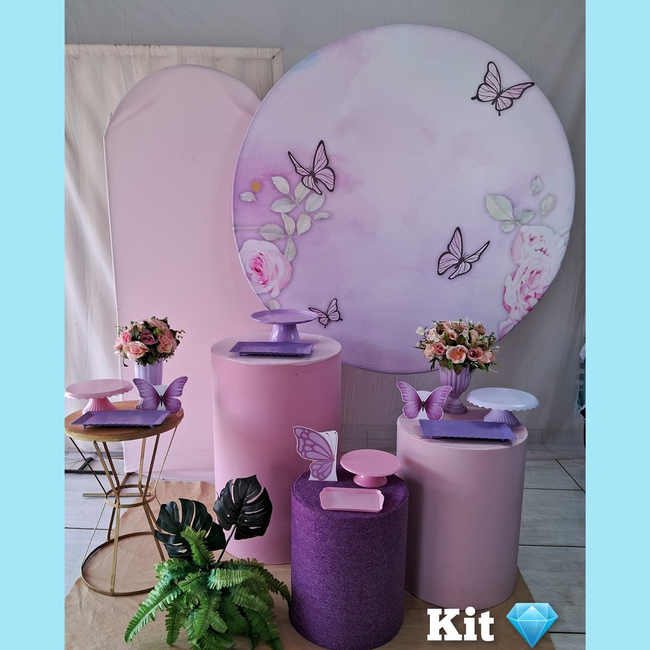 Borboleta Rosa E Lilas Diamante - gracypeguemonte