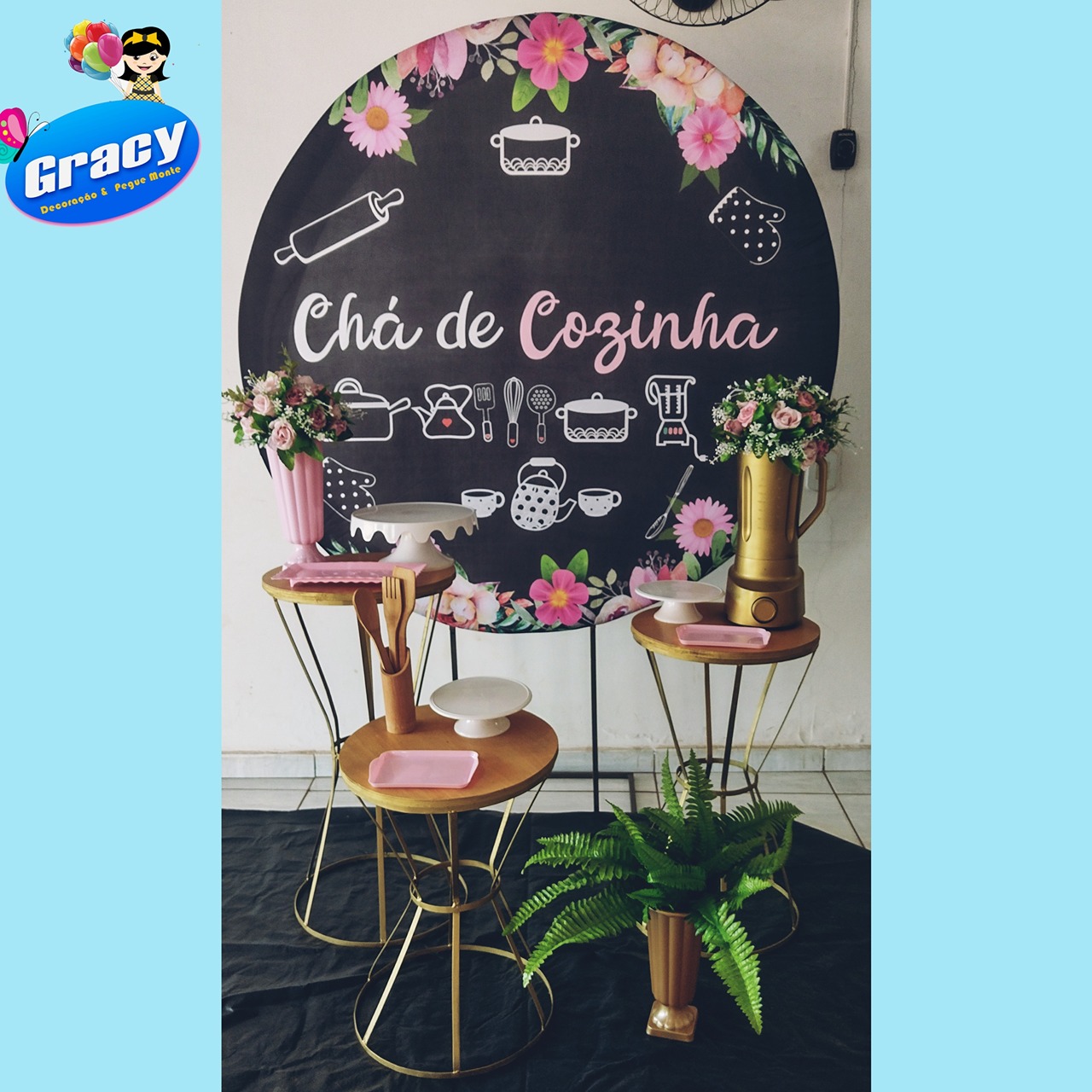 Cha de Cozinha Ouro - gracypeguemonte