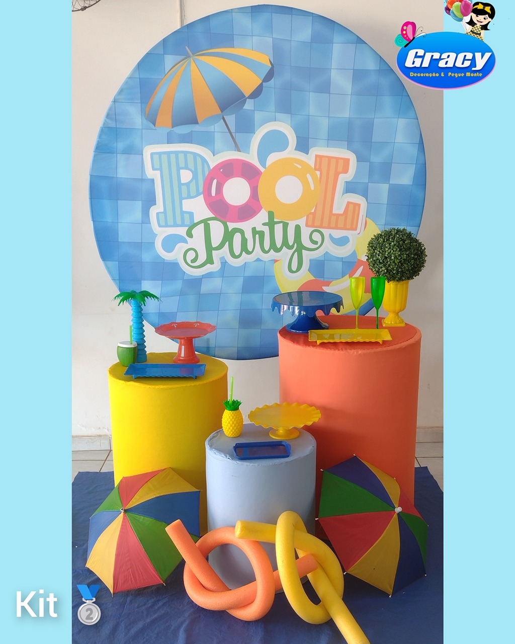 Pool Party Menino Prata - gracypeguemonte