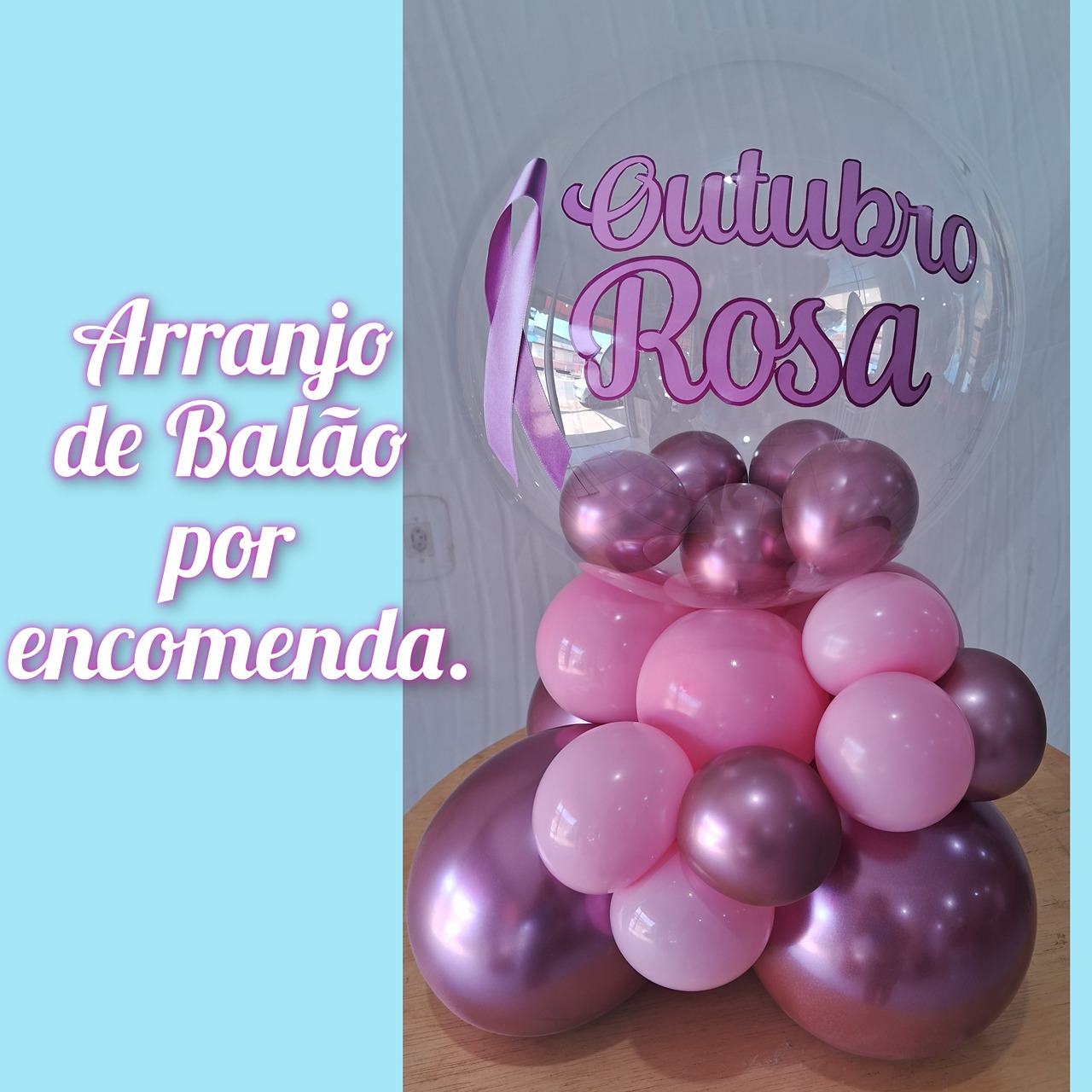 Balão Personalizado Com Balão Cromado - gracypeguemonte