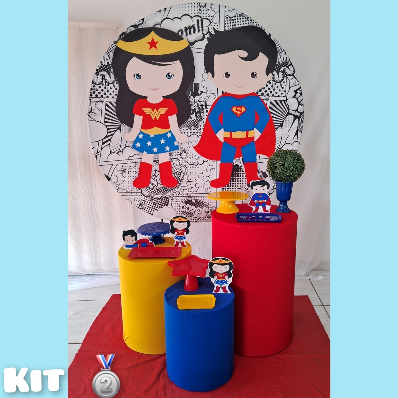 Mulher Maravilha E Supermen Prata - gracypeguemonte