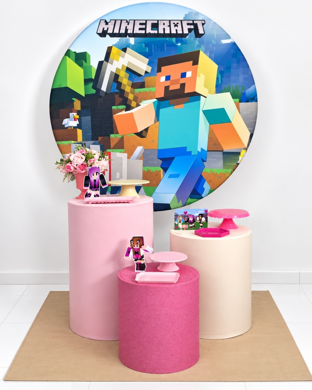 Minecreft Menina Prata - gracypeguemonte