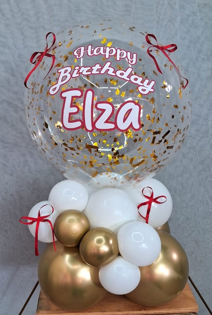 Balão Personalizado / Laço Vermelho - gracypeguemonte