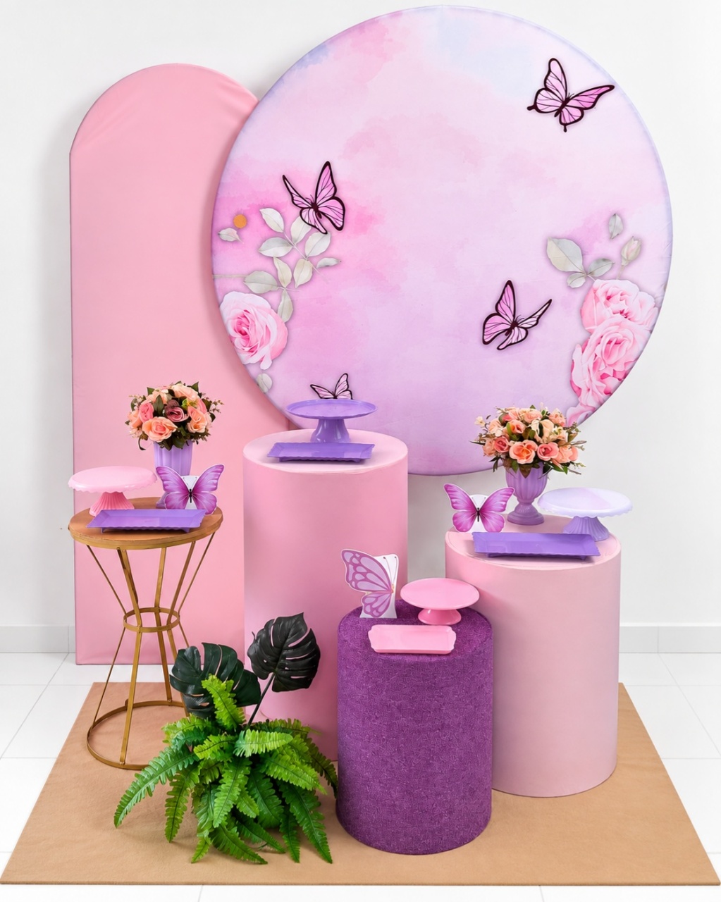Borboleta Rosa E Lilas Diamante - gracypeguemonte