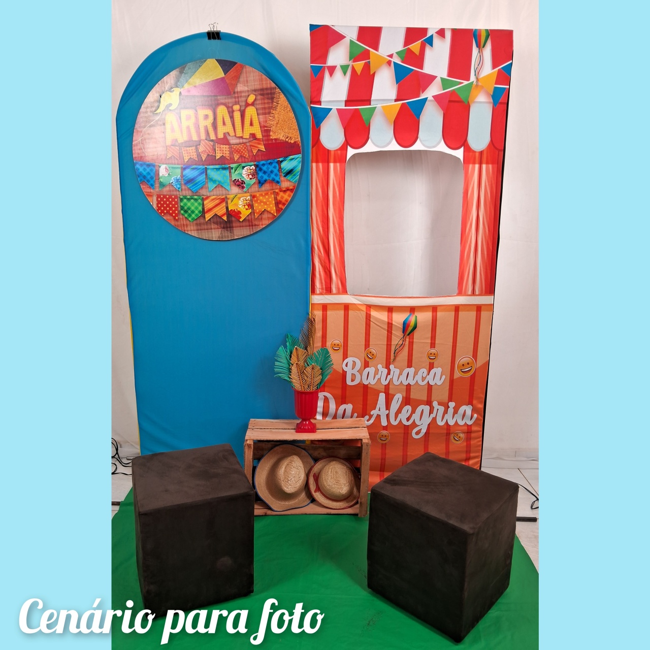 Arraial Painel Romano / Barraca da Alegria Cenario - gracypeguemonte