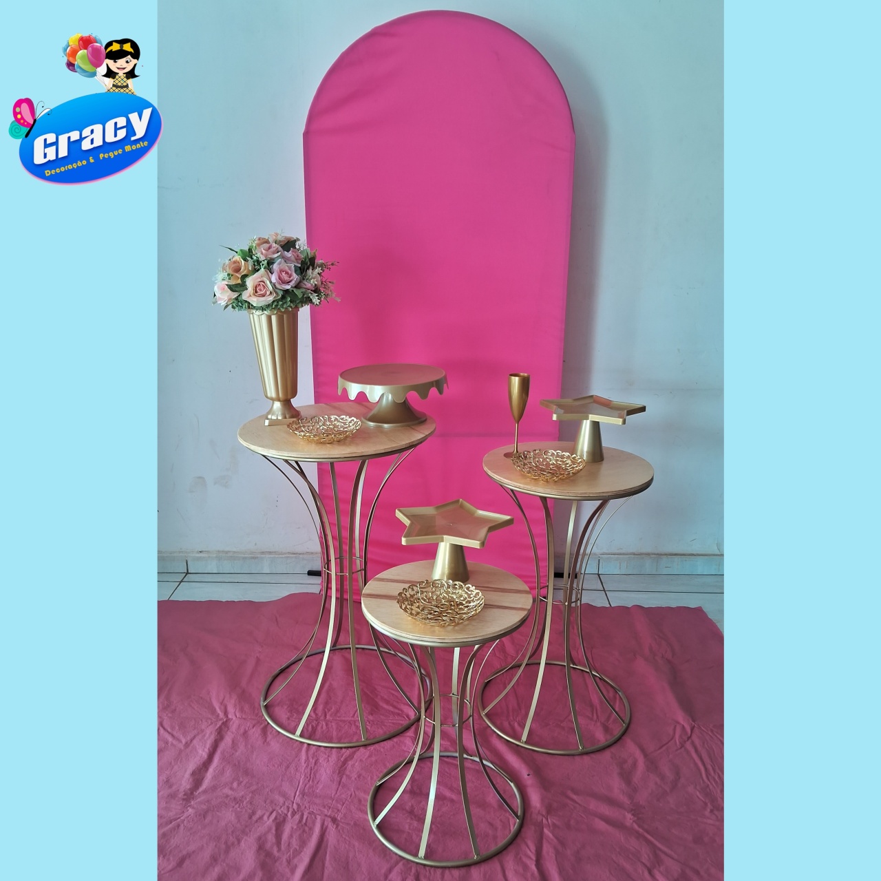 Painel Tomano Rosa - gracypeguemonte