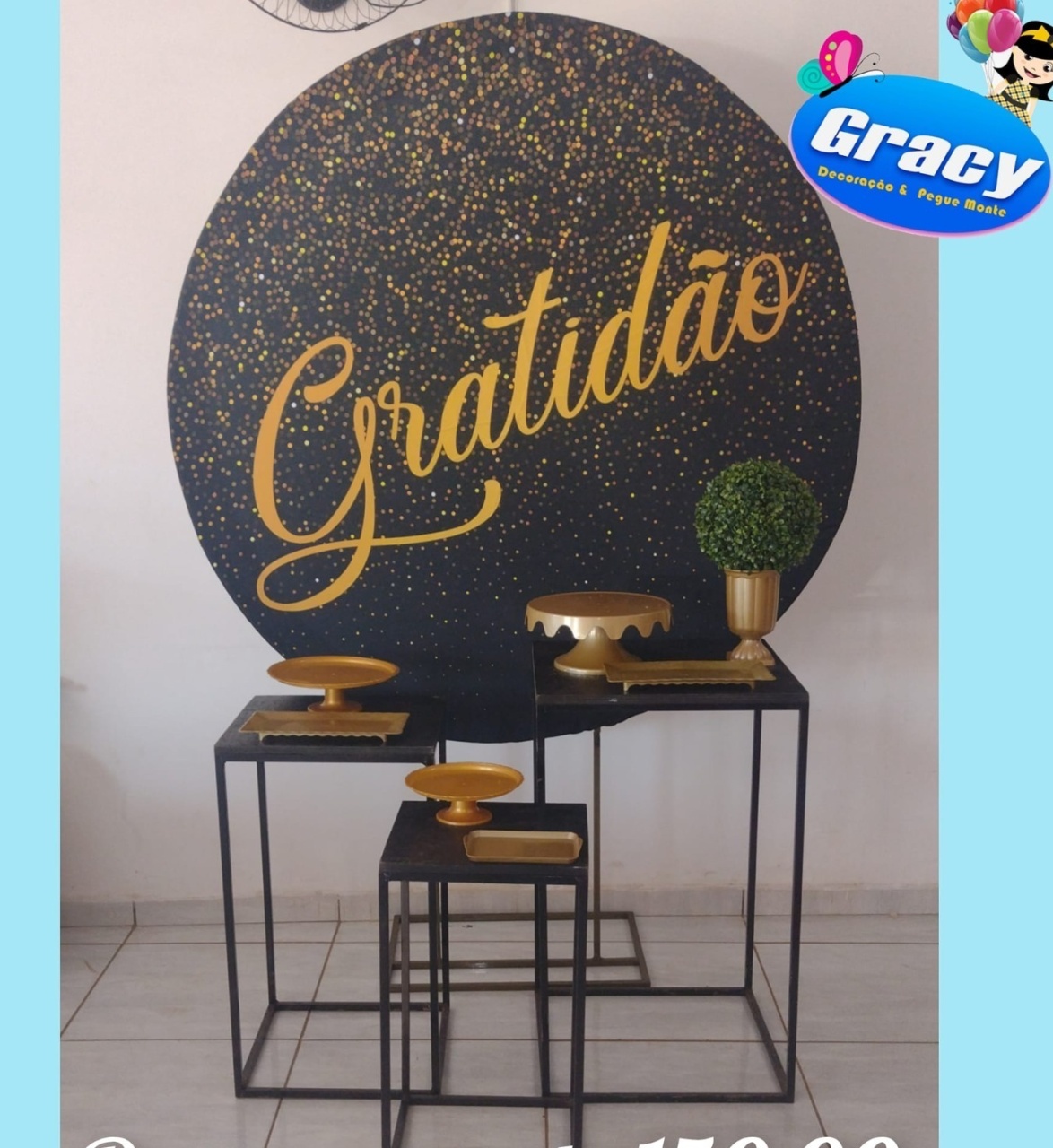 Gratidão Preto - gracypeguemonte