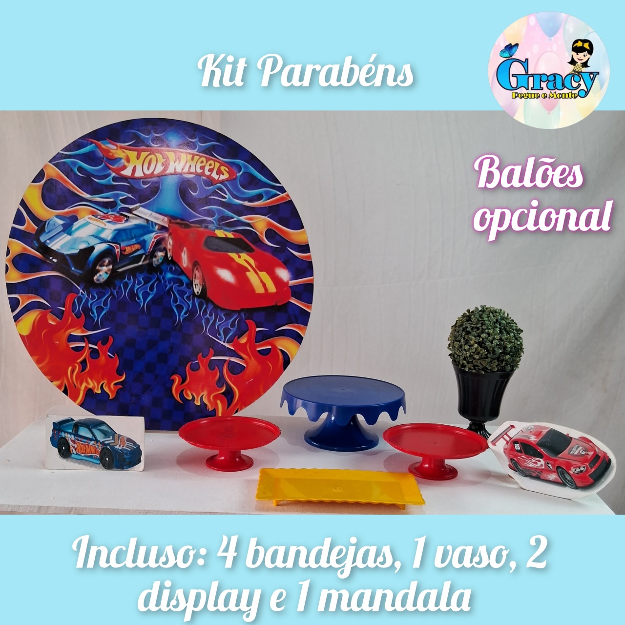 Kit Parabens Hot Wheels - gracypeguemonte