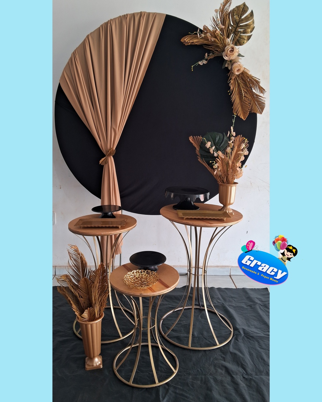 Exclusivo Preto E Dourado - gracypeguemonte