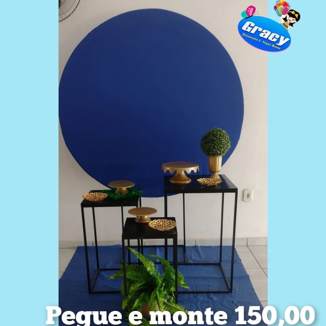 Neutro Azul / Prata - gracypeguemonte