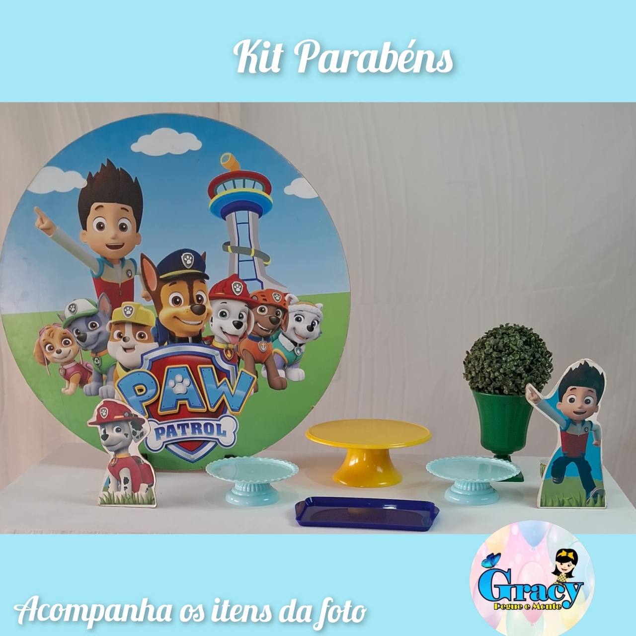 Kit Parabens / Patrulha Canina - gracypeguemonte
