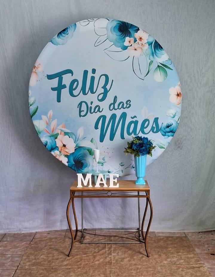 Dia das  Maes Azul Cenario - gracypeguemonte