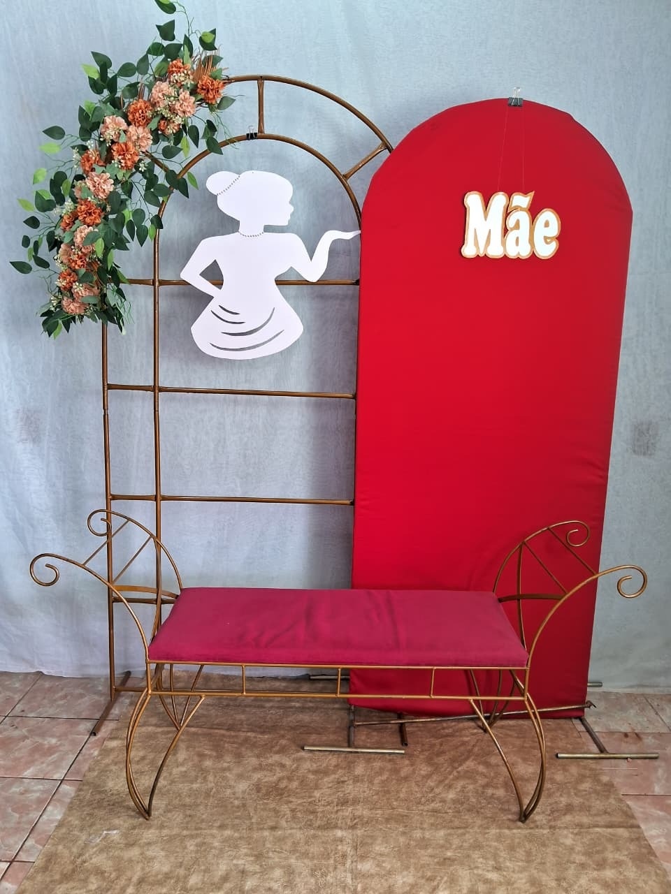 Cenario Dia das Maes Vermelho - gracypeguemonte