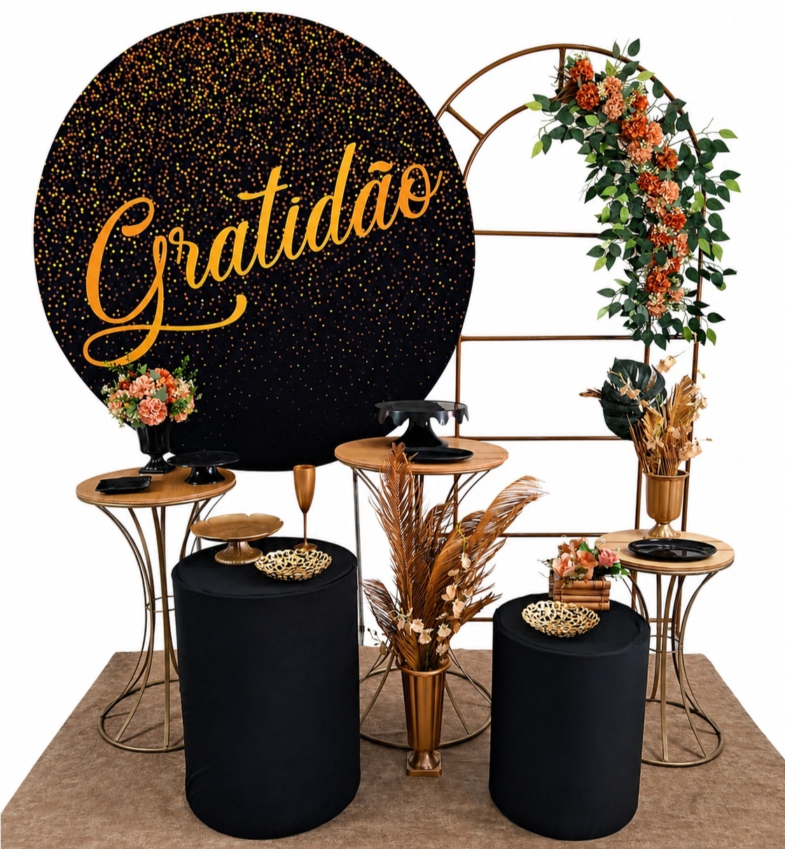 Gratidão Preto Composição - gracypeguemonte