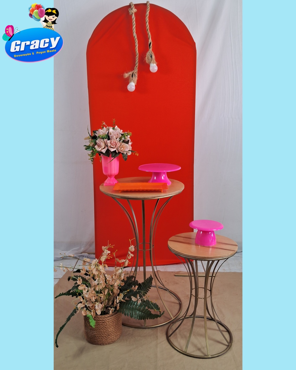 Painel Romano Vermelho  - gracypeguemonte