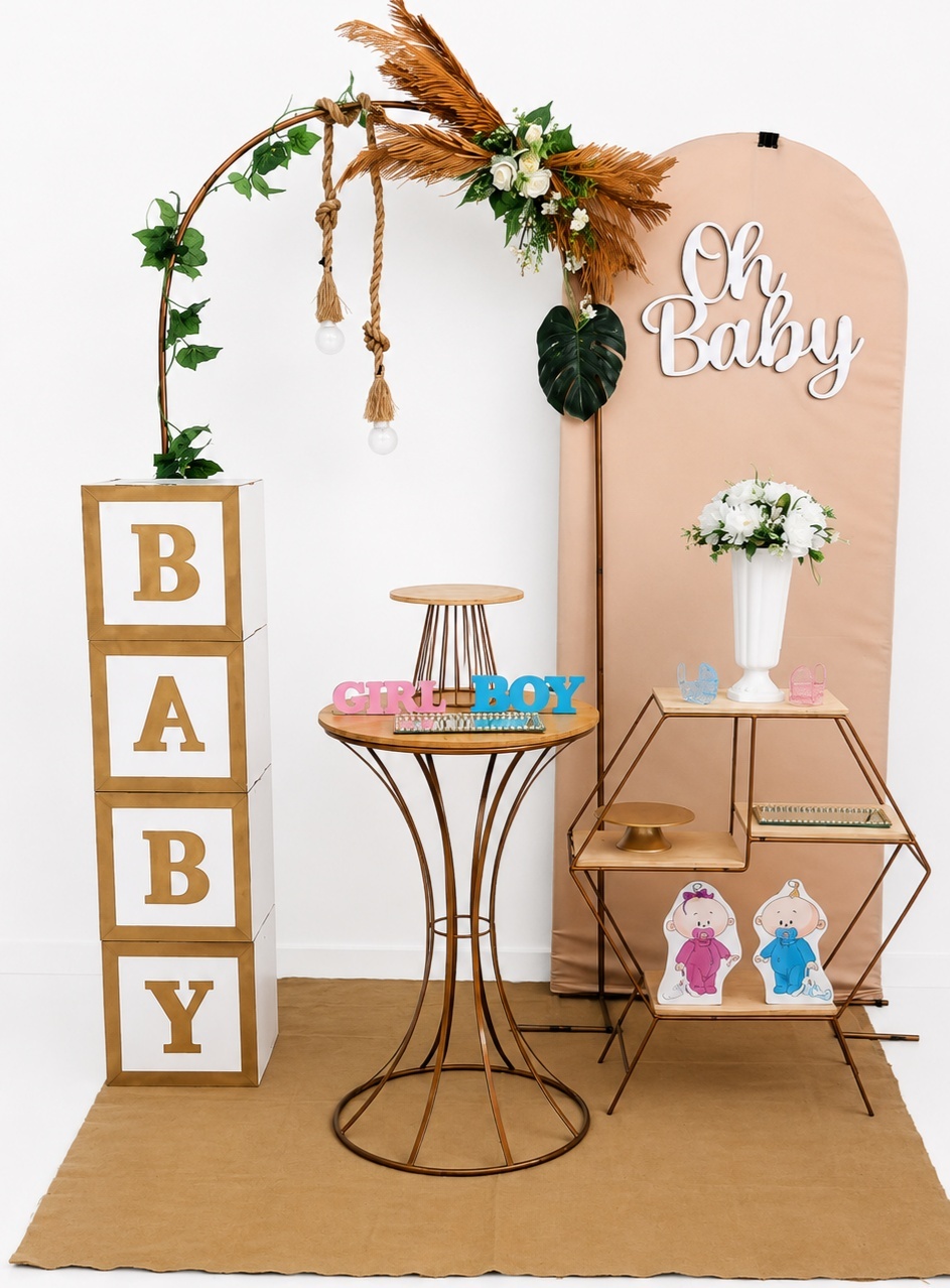 Painel Romano Oh Baby / Cha Revelação - gracypeguemonte