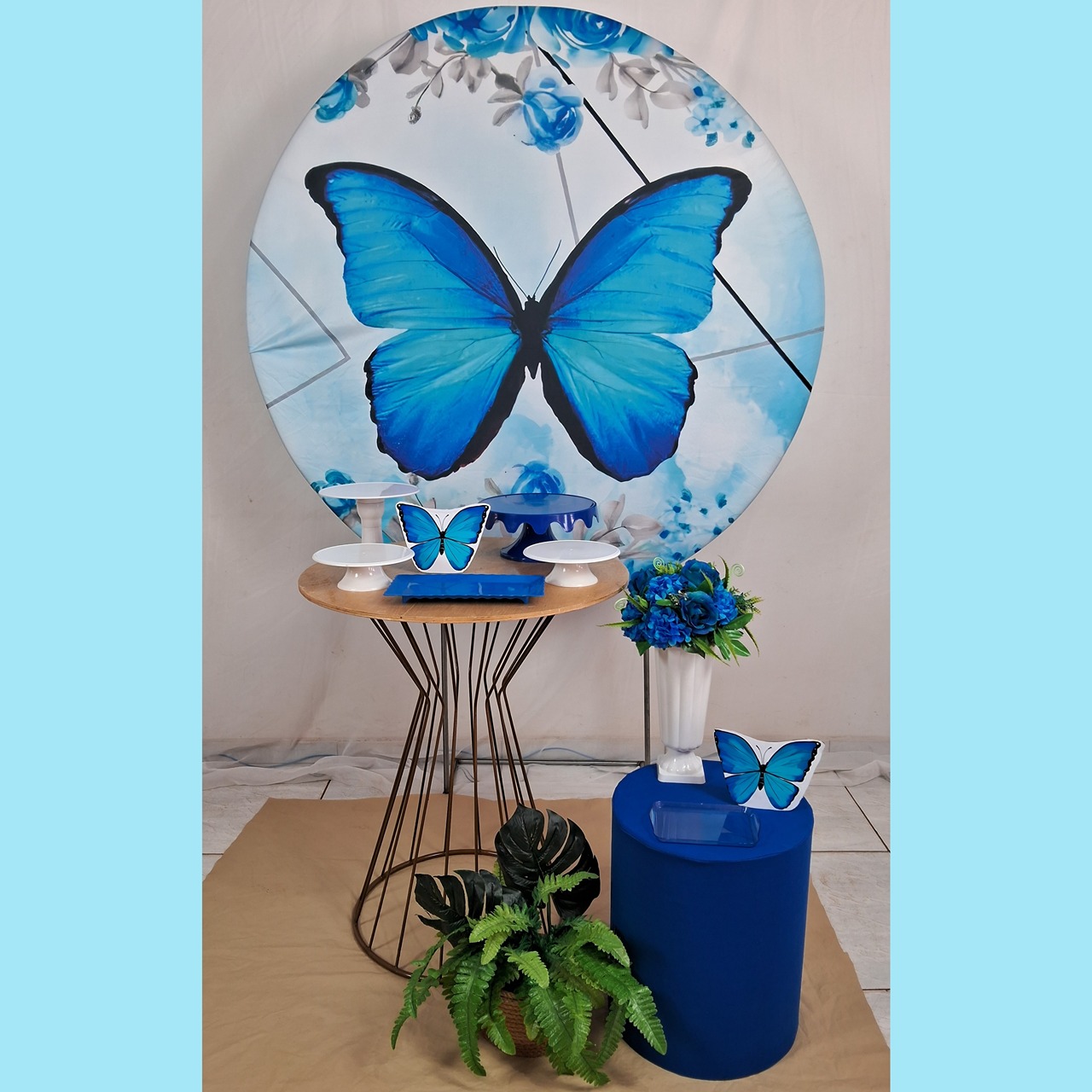 Borboleta 2 Azul   - gracypeguemonte