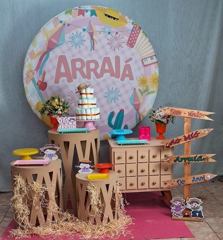 Arraial - Cha de Bebe Menina - gracypeguemonte