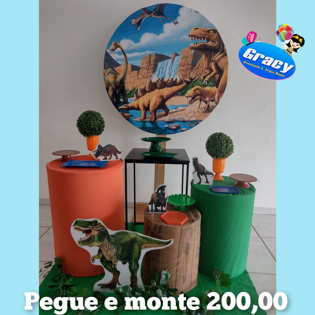 Dinossauro Rex Ouro - gracypeguemonte