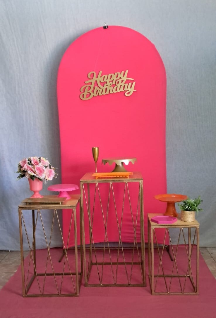 Painel Romano Pink Happy - gracypeguemonte