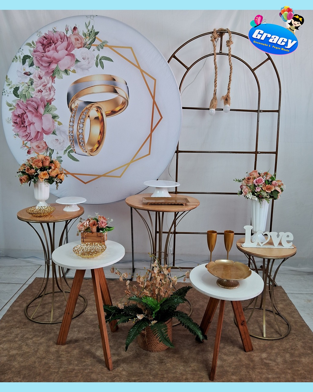 Casamento Aliança Dourada Com Pedrinhas 4 - gracypeguemonte
