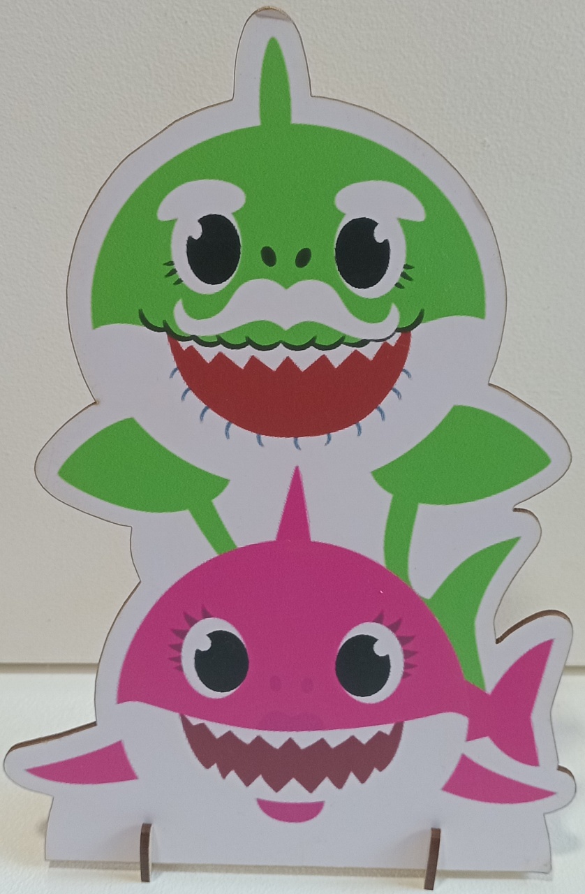 Display de Mesa Baby Shark - Pegue e Monte Leão de Judá 