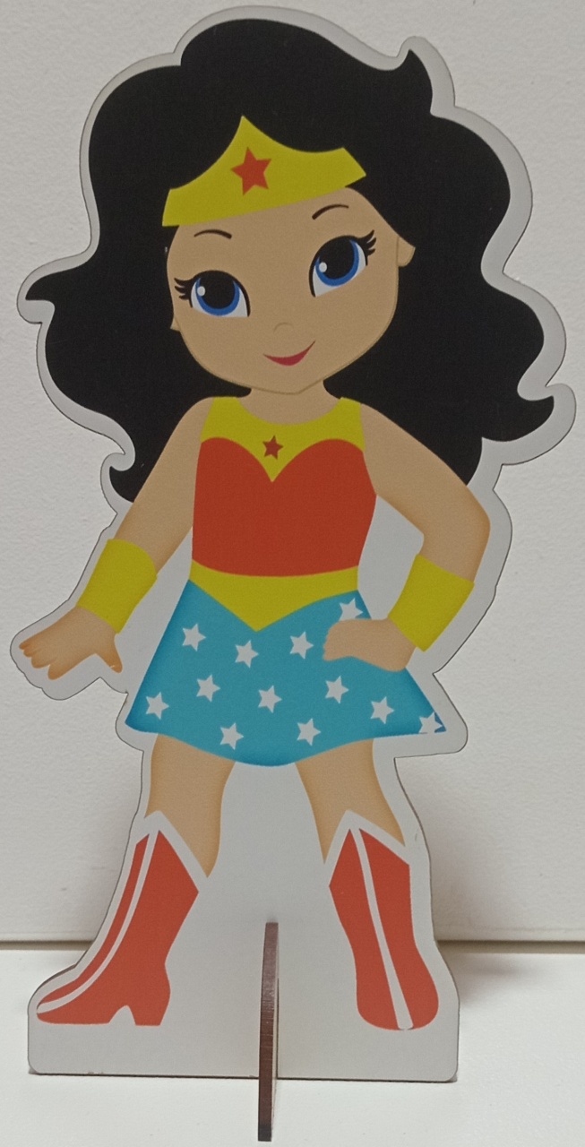 Display de Mesa Mulher Maravilha - Pegue e Monte Leão de Judá 