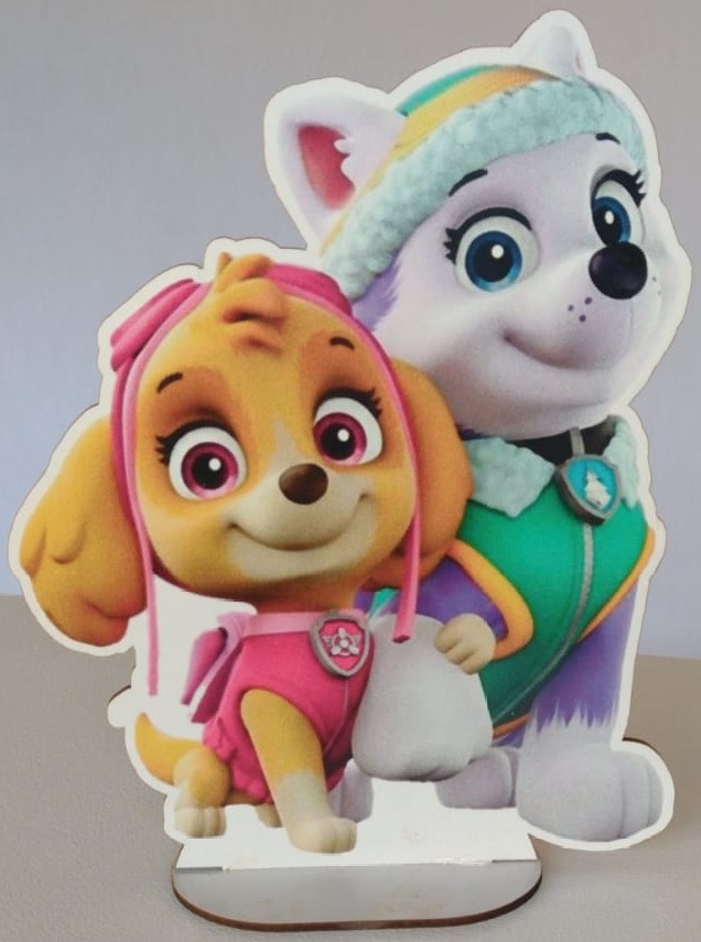Display de Mesa Skye E Everest Patrulha Canina - Pegue e Monte Leão de Judá 