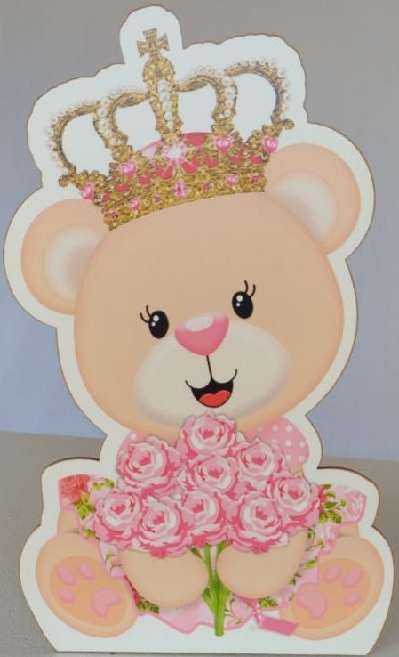 Display de Mesa Ursinha Princesa - Pegue e Monte Leão de Judá 
