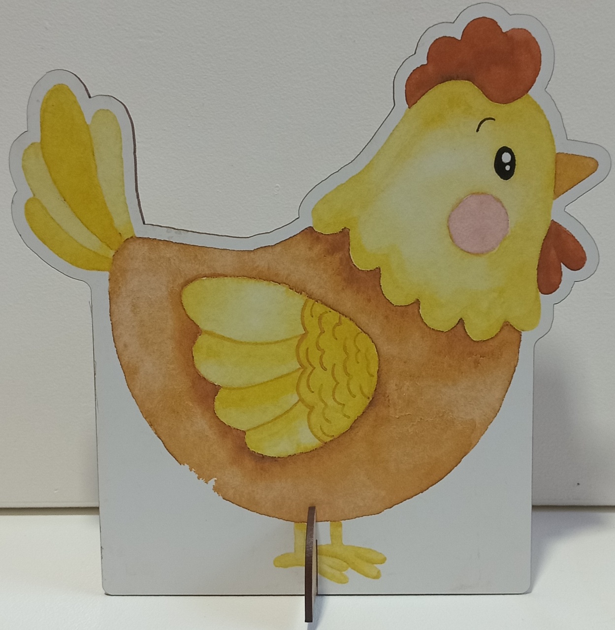 Display de Mesa Galinha (Fazendinha)  - Pegue e Monte Leão de Judá 