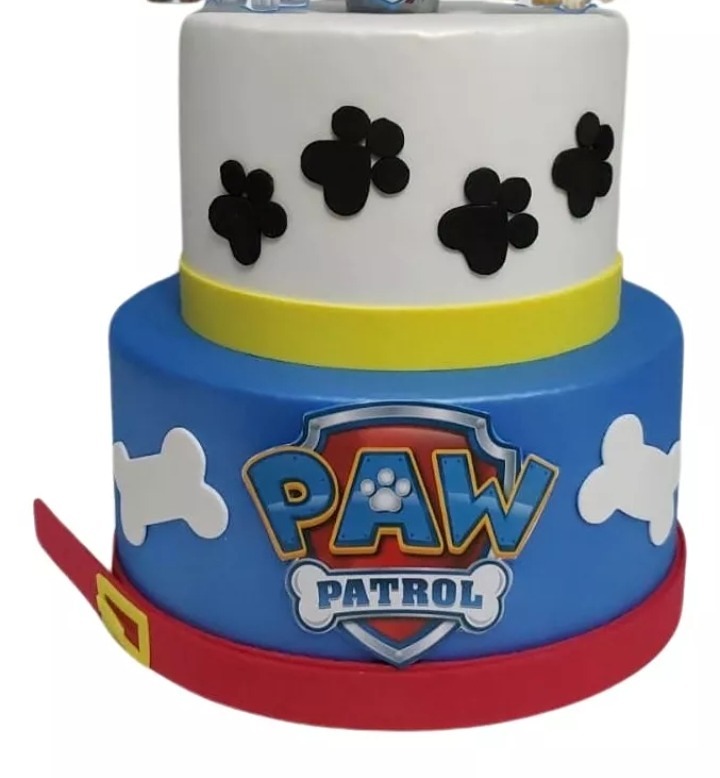 Bolo Fake Patrulha Canina - Pegue e Monte Leão de Judá 