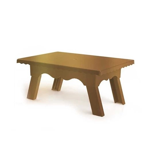 Mesinha Decorativa Renda Dourada - Pegue e Monte Leão de Judá 
